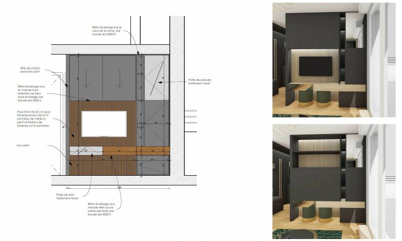 Création d'un meuble sur mesure à Paris