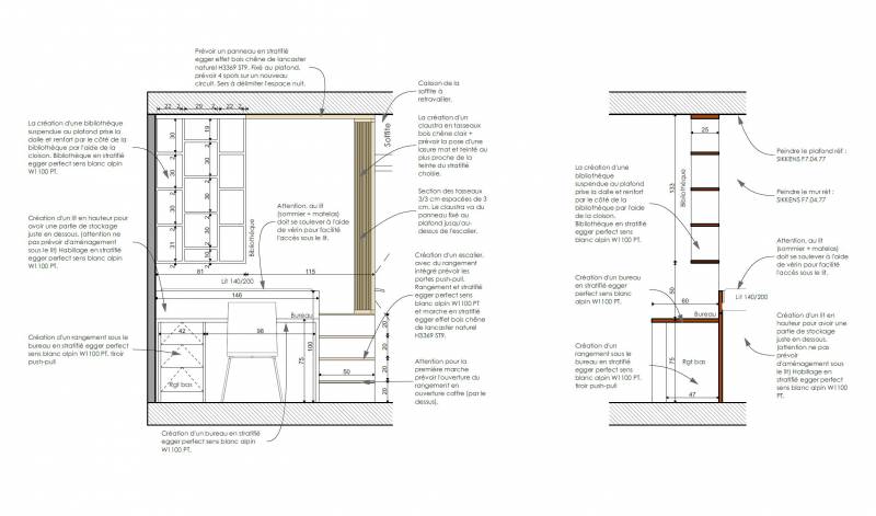 Plan et agencement sur mesure à Bordeaux