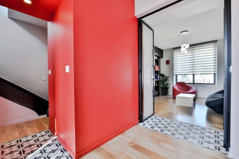 Aménagement intérieur et rénovation pour une maison haute en couleur à Lyon