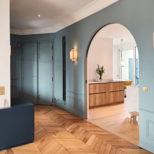 Agencement des pièces de vie d’un grand appartement haussmannien à Paris