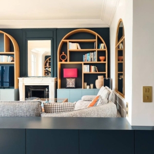 Agencement des pièces de vie d’un grand appartement haussmannien à Paris